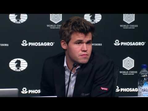 World Chess Championship 2016 Carlsen v Karjakin Game 9 - Press Conference Questions