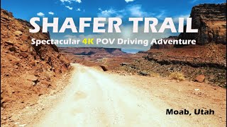 Spectacular 4K POV Driving Adventure: Shafer Trail, Moab, Utah