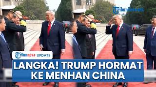 Detik-detik Trump Beri Hormat Menteri Pertahanan Cina, Jadi Momen Langka yang Diterima Panglima