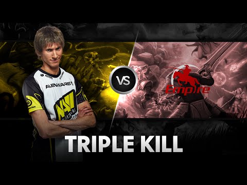 Triple Kill! By Dendi vs Team Empire @Excellent Moscow Cup 2