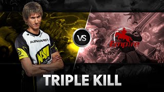 Triple Kill! By Dendi vs Team Empire @Excellent Moscow Cup 2