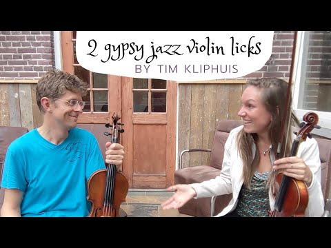 2 gypsy jazz violin licks by Tim Kliphuis