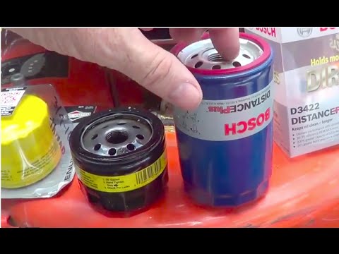 Giant Oil change Filter on V twin Briggs D3422 Bosch Ariens mower