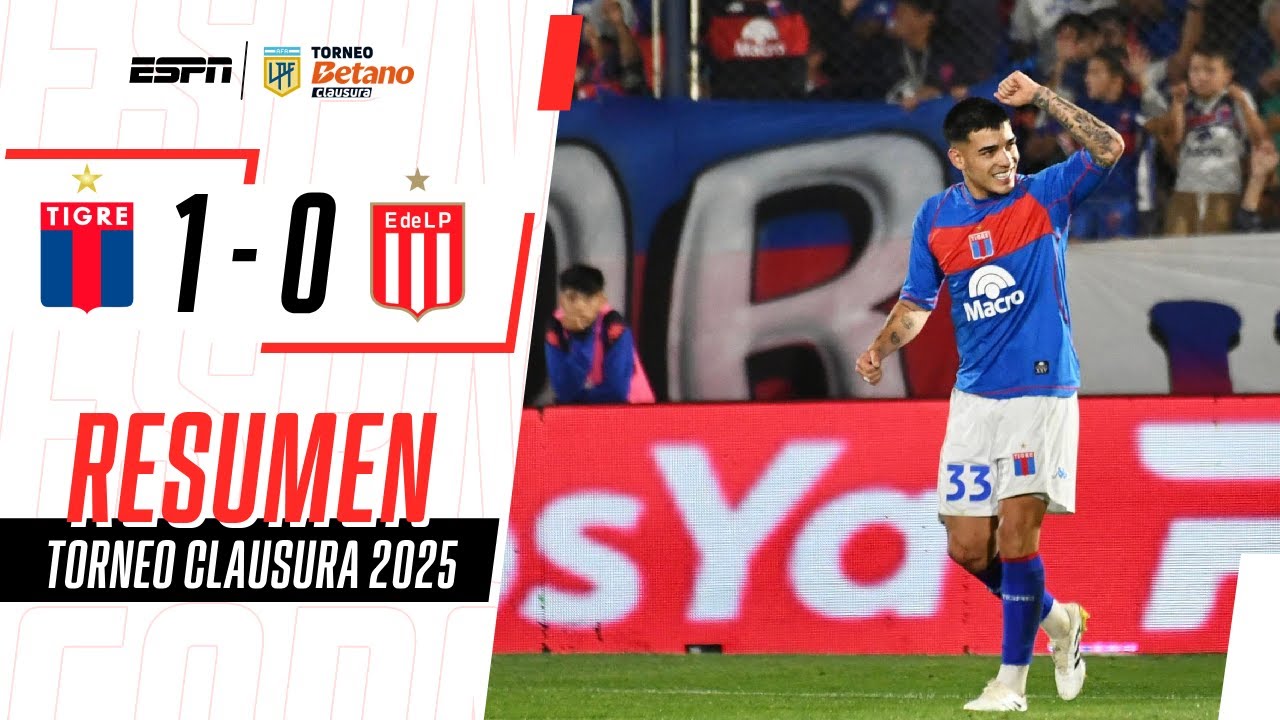 EL MATADOR VENCIÓ AL PINCHA Y SE METIÓ EN PUESTOS DE CLASIFICACIÓN | Tigre 1-0 Estudiantes | RESUMEN