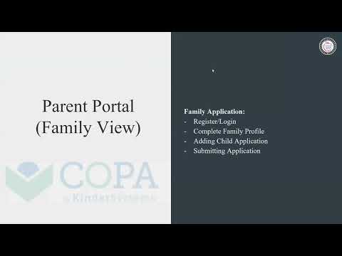 Copa Parent Portal Training