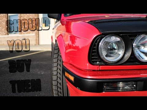 Bmw E30 Euro Smiley Depo Headlights Review HD