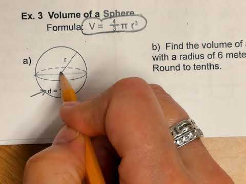 8th Alg (6th hr.)Volume of Cones & Spheres