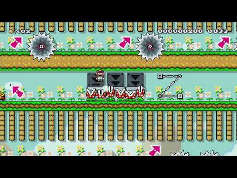 ♥♡春本番も近いので広大なお花畑を駆け抜けるSPEEDRUN♡♥ by ♪ほのか♪ - Super Mario Maker - No Commentary 1br