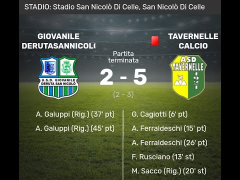 Under 15 2022/23 Deruta San Nicolò-Tavernelle 2-5