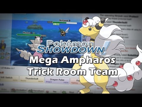 OU Laddering with Mega Ampharos Trick Room team | Pokemon Showdown | Gen 6 ORAS