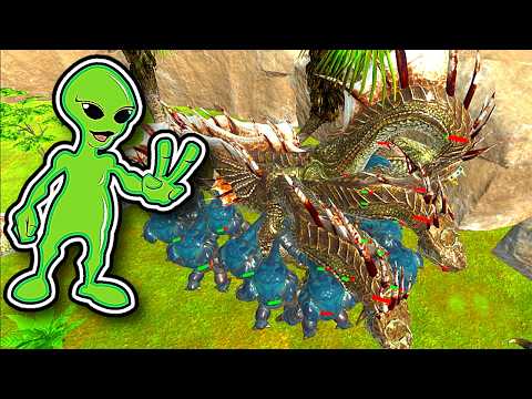 Can These ALIEN EXOTICA Units Beat CRAZY OASIS DEATHRUN?!?! - Animal Revolt Battle Simulator
