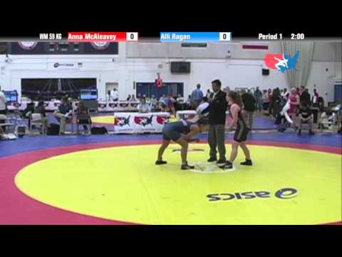 59 KG R16 - Anna McAleavey (Lindenwood) vs. Alli Ragan (NYAC/King)