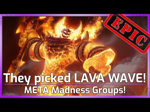They Picked LAVA WAVE! - META Madness Groups - Heroes of the Storm