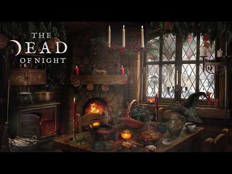 Witch's Yule Cottage Ambience ☀️❄️🦌🕯️ | The Winter Solstice Cottage | 6 Hours of Cozy Winter Sounds