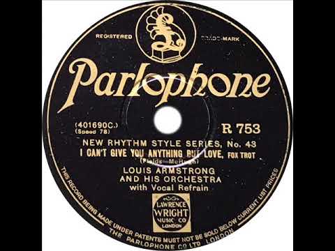 Video thumbnail for I Can’t Give You Anything But Love
