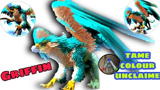 How To Tame Griffin And Colour It With Unclaimed Twitch : Ark Mobile [Prime Ark]
