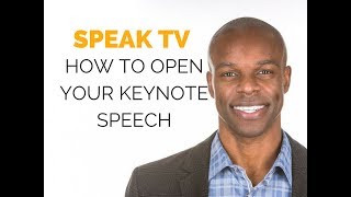 How to Open your Keynote Speech (Creating a Keynote Presentation)