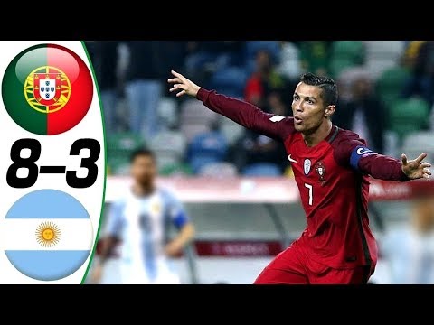 Portugal vs Argentina 8-3 - All Goals & Highlights Résumé & Goles (Last 4 Matches) HD