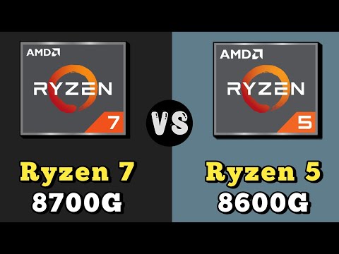 Ryzen 7 8700G vs Ryzen 5 8600G Processor  || AMD Ryzen 7 8700G vs AMD Ryzen 5 8600G
