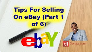 How To Sell on eBay For Beginners step by step (Pa