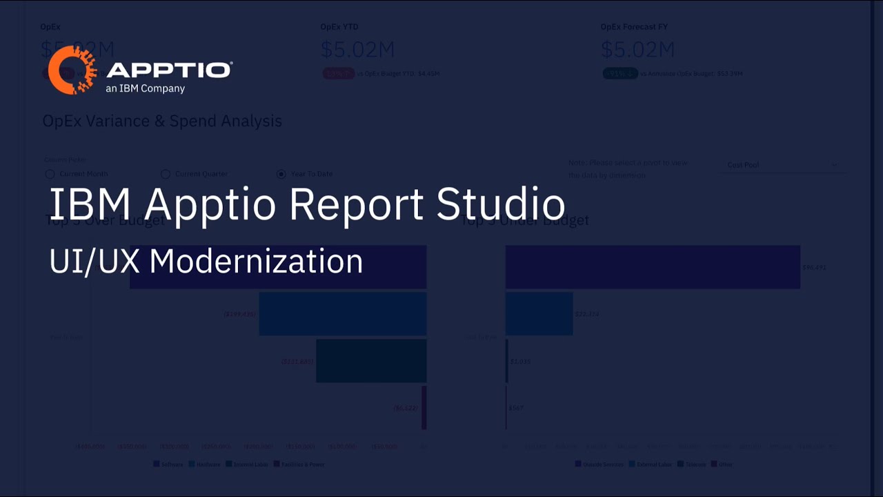 IBM Apptio Report Studio