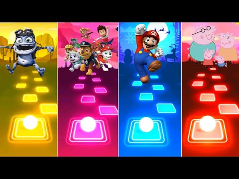 crazy frog-Paw patrol-Super mario-Peppa pig-Tiles Hop Edm Rush/New Music Gaming Video
