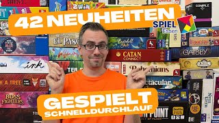 SPIEL'25 - 42 Neuheiten gespielt - der große Schnelldurchlauf