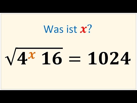 Eine schöne Gleichung! Nicht jeder nutzt diesen Trick