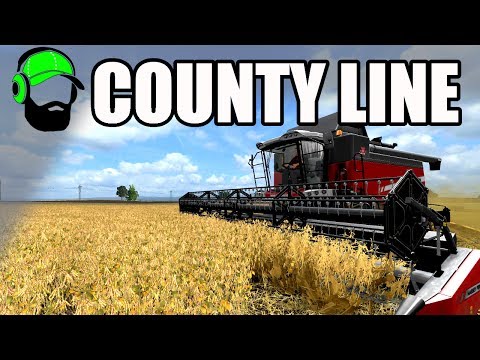Farming Simulator 17 - County Line  - Harvesting beans -#FS17