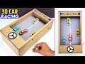 Cardboard 3d Car Racing How To Make Cardboard Car Racing Game Best Cardboard Project