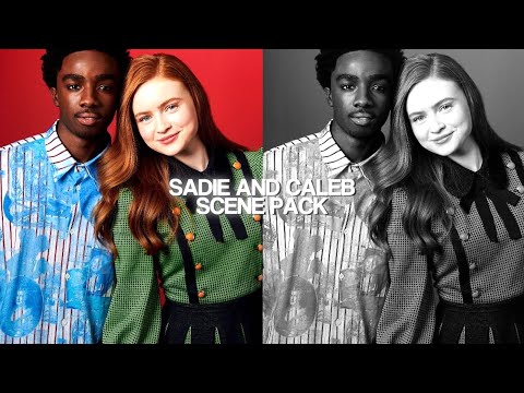 sadie sink and caleb mclaughlin scene pack | cadie