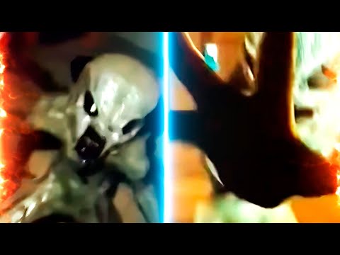 Captado en Cámara  ALIEN Peleando en un Pueblo de ITALIA