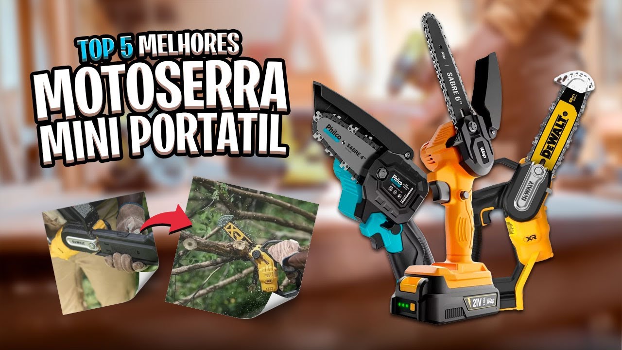 Descubra as 5 Melhores MINI MOTOSERRA ELÉTRICA DE 2024! ✅