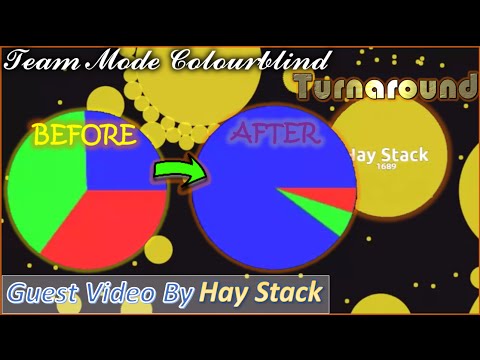 Agar.io Guest Video by Hay Stack - Single Colour Team Mode!