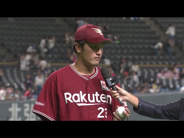 イーグルス・弓削投手ヒーローインタビュー 2019/7/30 F-E