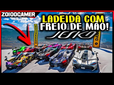 LADEIRA SEM FREIO DE KOENIGSEGG JESKO DE FREIO DE MÃO - FORZA HORIZON 5