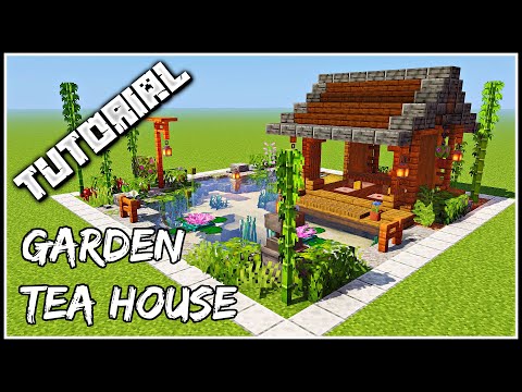 How To Build A Garden Tea House | Minecraft Tutorial