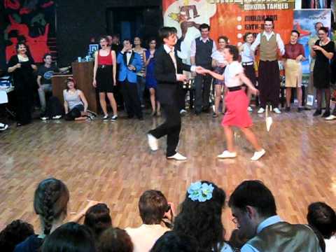 40 Lindy Hop Main Class Finals - Slow - Daria Kalanova & Arsen Gadzhikurbanov at Russian Open 2011