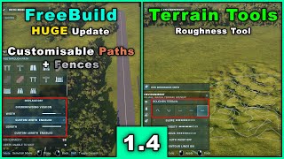 Customisable Paths and Fences while playing and a Roughen Terrain tool