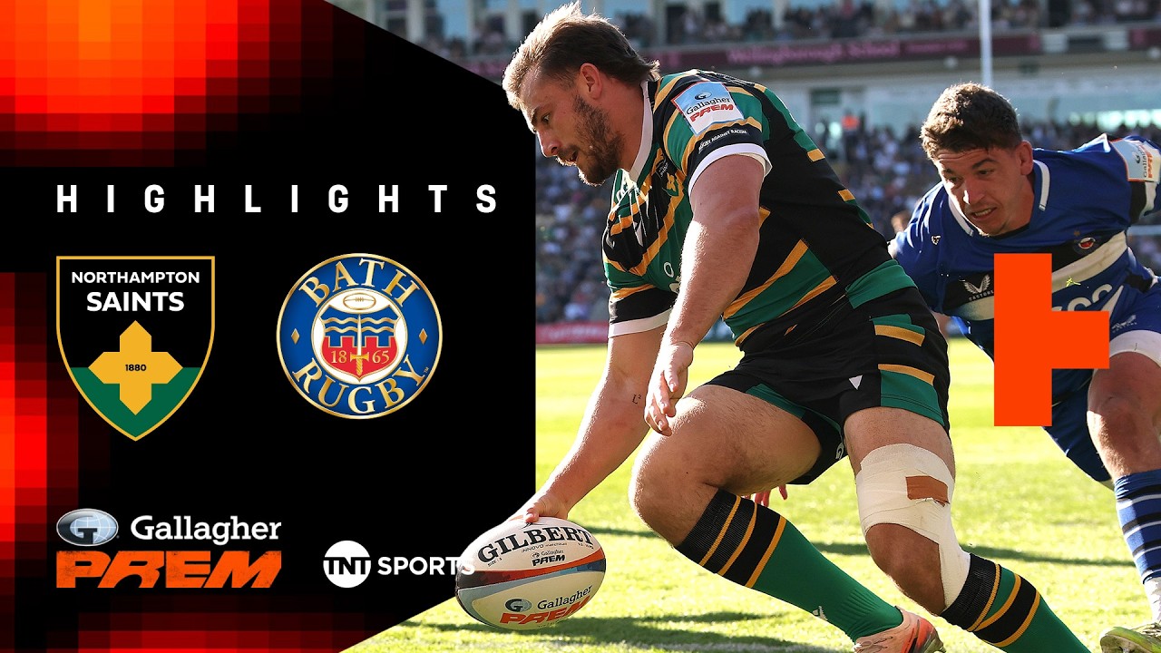 THRILLING TITLE SHOWDOWN 🏆 | Northampton Saints vs Bath | Gallagher PREM Rugby Highlights