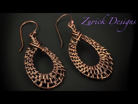 Wire Wrapping Tutorial- Woven Pipa Knot Earrings