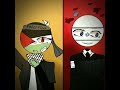 Palestina dan Israel 😮 #fypシ #art #meme #edit #countryhumans