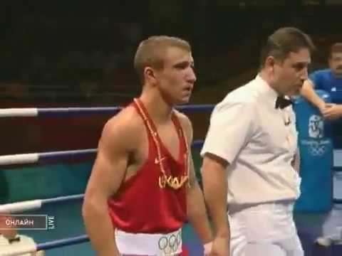 Olimpics 2008 Boxing under 57kg FINAL Vasyl Lomachenko Ukraine Djelhir Khedafi France