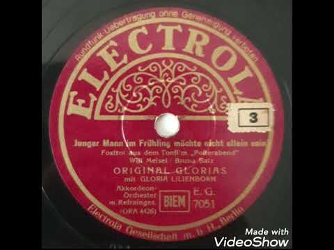 Junger Mann im Frühling möchte nicht allein sein / Original Glorias mit Gloria Lilienborn