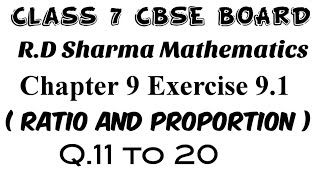 Exercise 9.1 Class 7 RD Sharma Mathematics