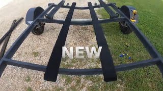 Replacing Trailer Bunks the Fast and Easy Way! Aug 2022