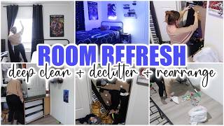 🎮 TEEN ROOM REFRESH // deep clean + declutter + rearrange