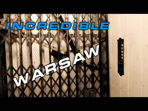 INCREDIBLE Vintage Warsaw Gated Passenger Elevator With Epic Motor!