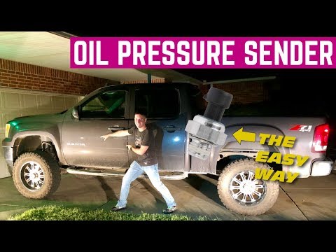REPLACING The Oil Pressure SENDER On My Neighbor's 2010 GMC Sierra