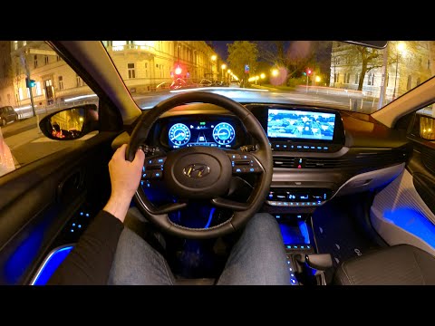Neuer Hyundai i20 2021 - Nacht-POV-Testfahrt (pures DRIVING) 1.0 T-GDi DCT